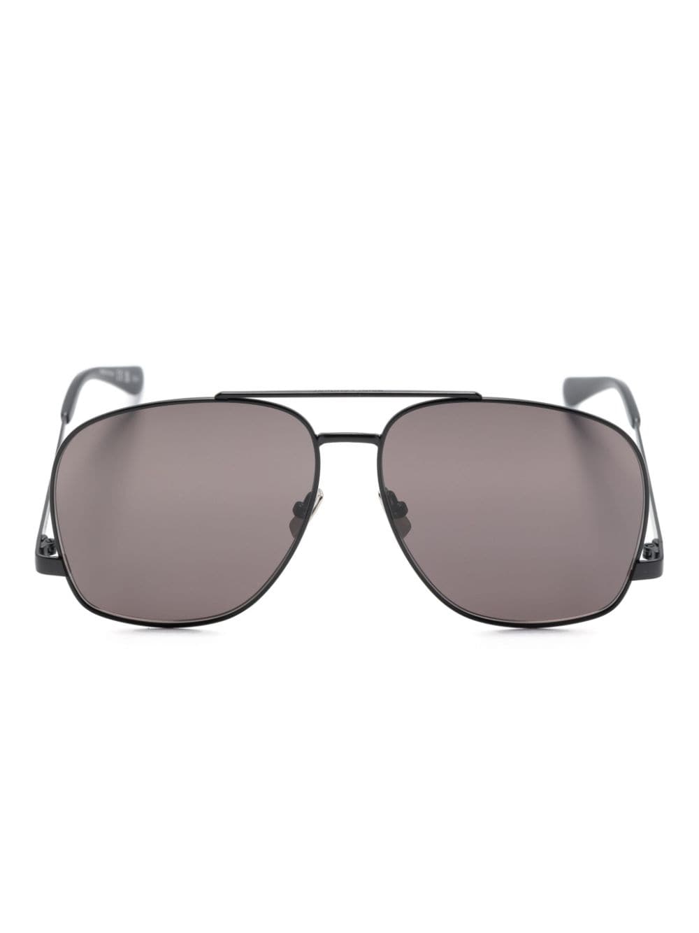 Saint Laurent Eyewear logo-engraved square-frame sunglasses - Black von Saint Laurent Eyewear