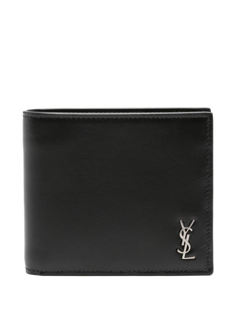 Saint Laurent Tiny Cassandre East/West wallet - Black von Saint Laurent