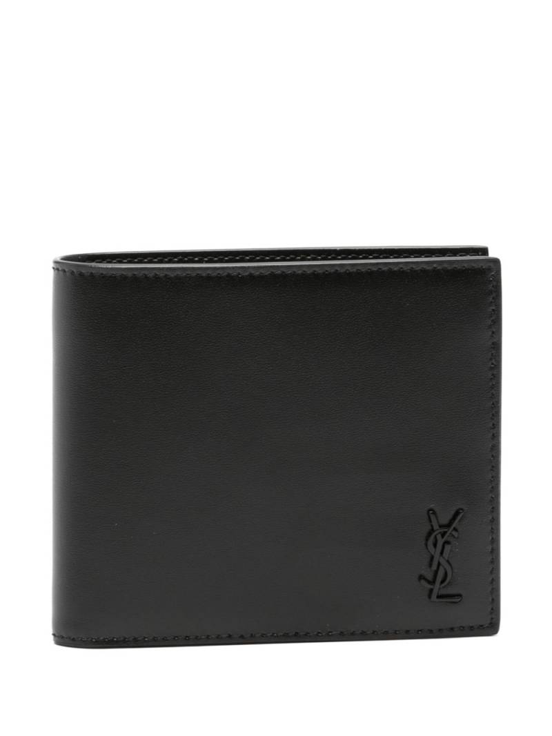 Saint Laurent Tiny Cassandre East/West wallet - Black von Saint Laurent