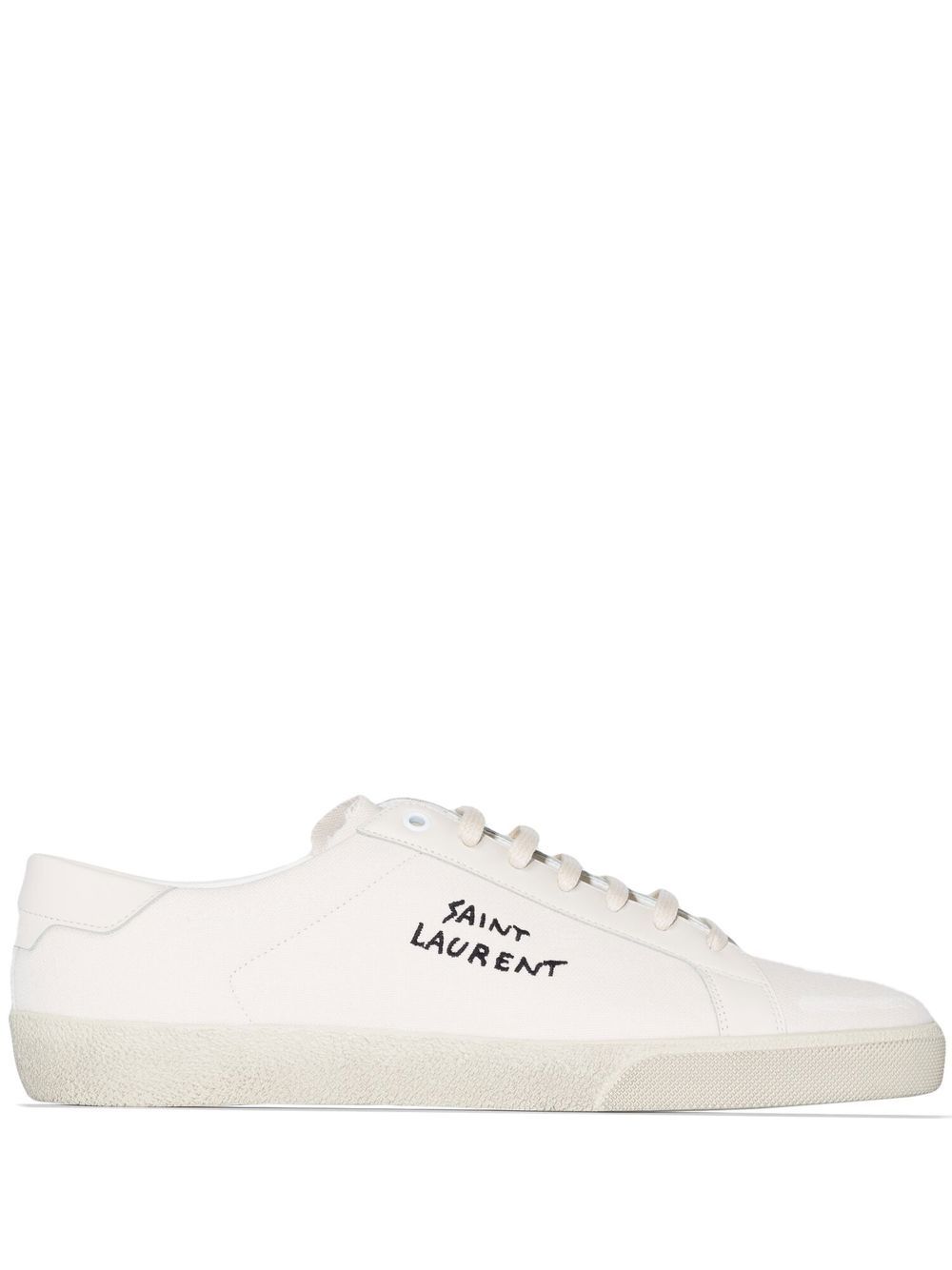 Saint Laurent logo-print low-top sneakers - Neutrals von Saint Laurent