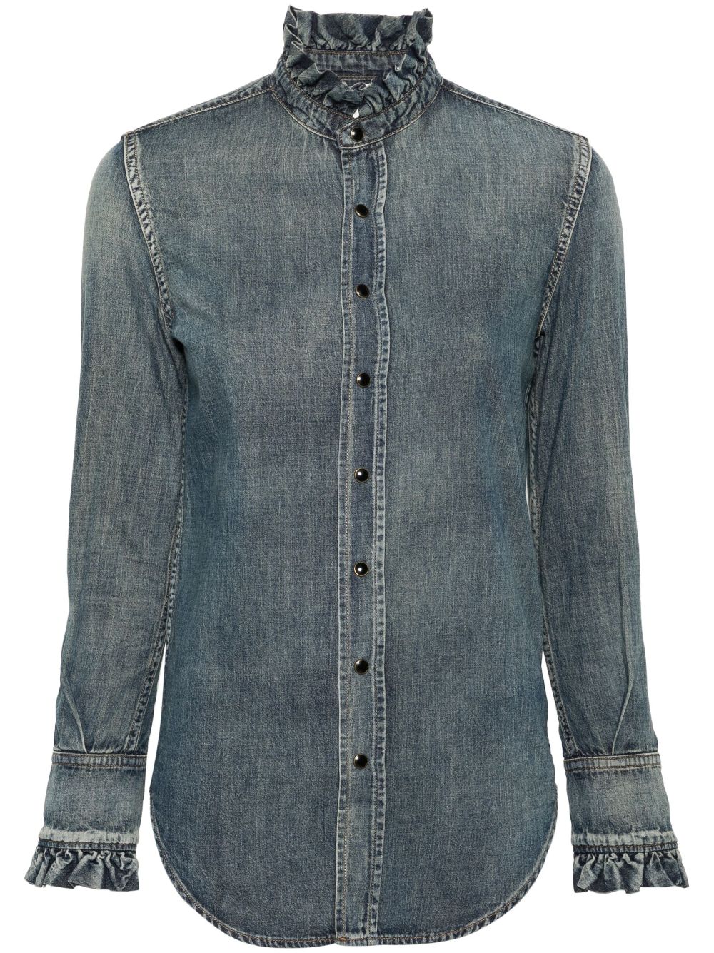 Saint Laurent long-sleeve denim shirt - Blue von Saint Laurent