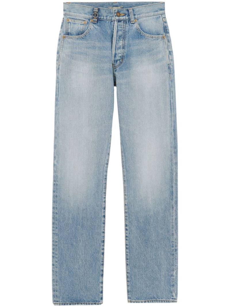 Saint Laurent mid-rise straight-leg jeans - Blue von Saint Laurent