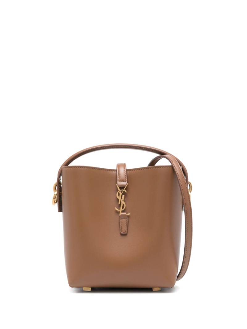 Saint Laurent mini Le 37 bucket bag - Brown von Saint Laurent