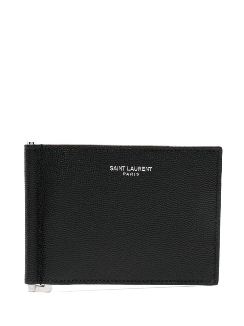 Saint Laurent bill-clip wallet - Black von Saint Laurent