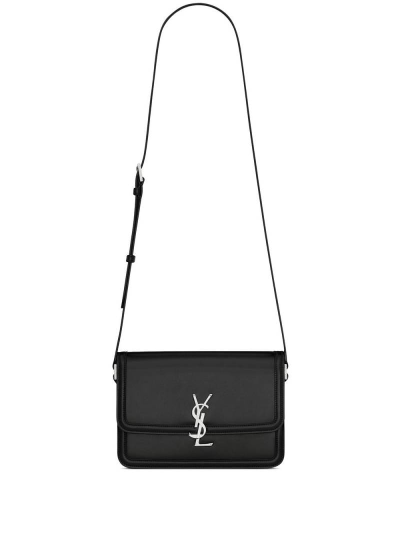 Saint Laurent monogram-logo leather messenger bag - Black von Saint Laurent