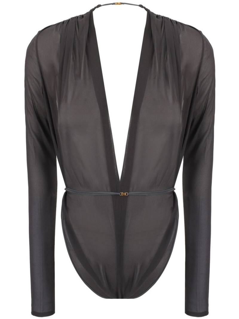 Saint Laurent mousseline body - Black von Saint Laurent