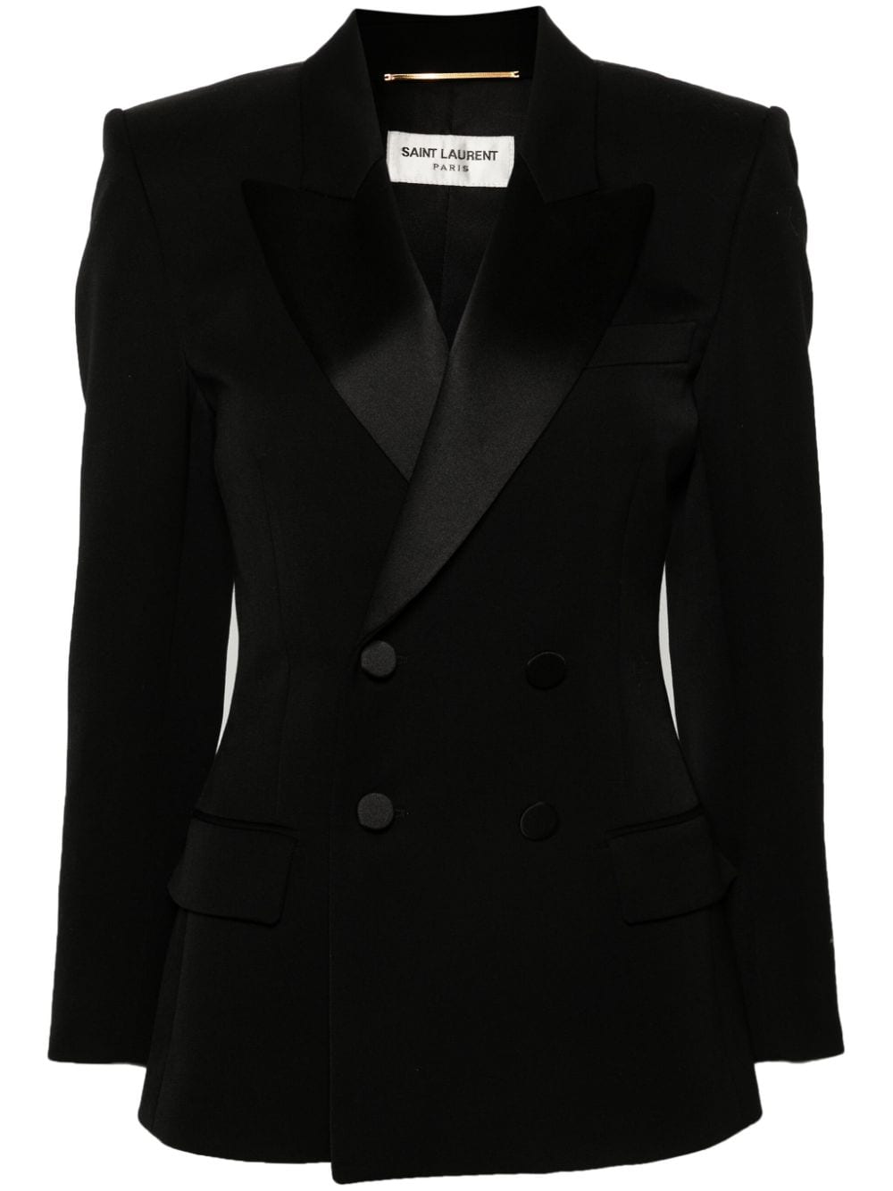 Saint Laurent peak-lapels double-breasted blazer - Black von Saint Laurent