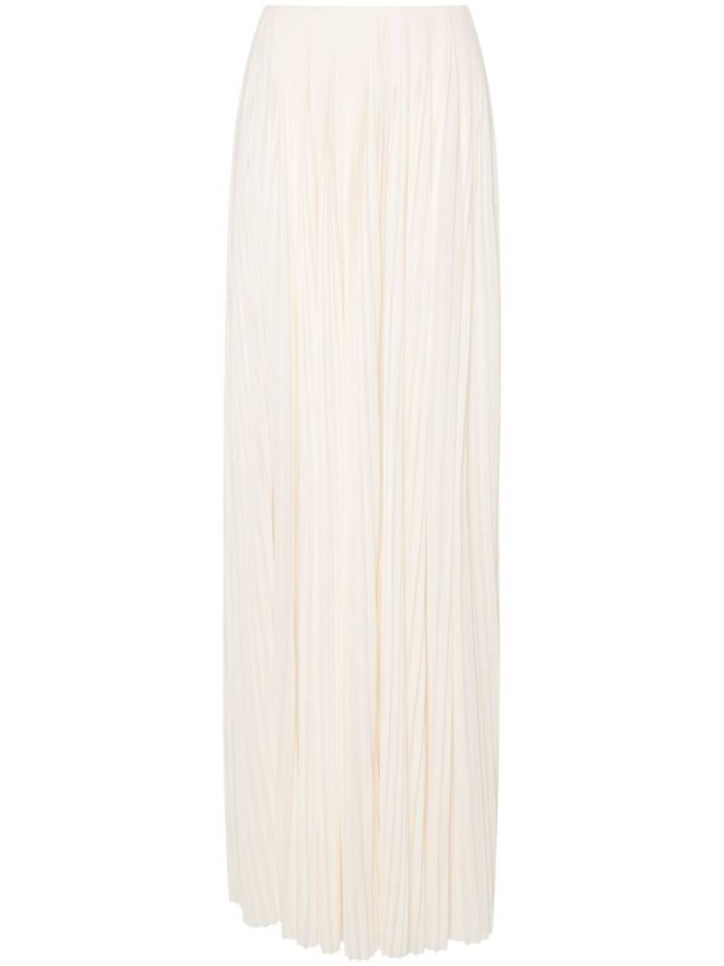 Saint Laurent pleated maxi skirt - Neutrals von Saint Laurent