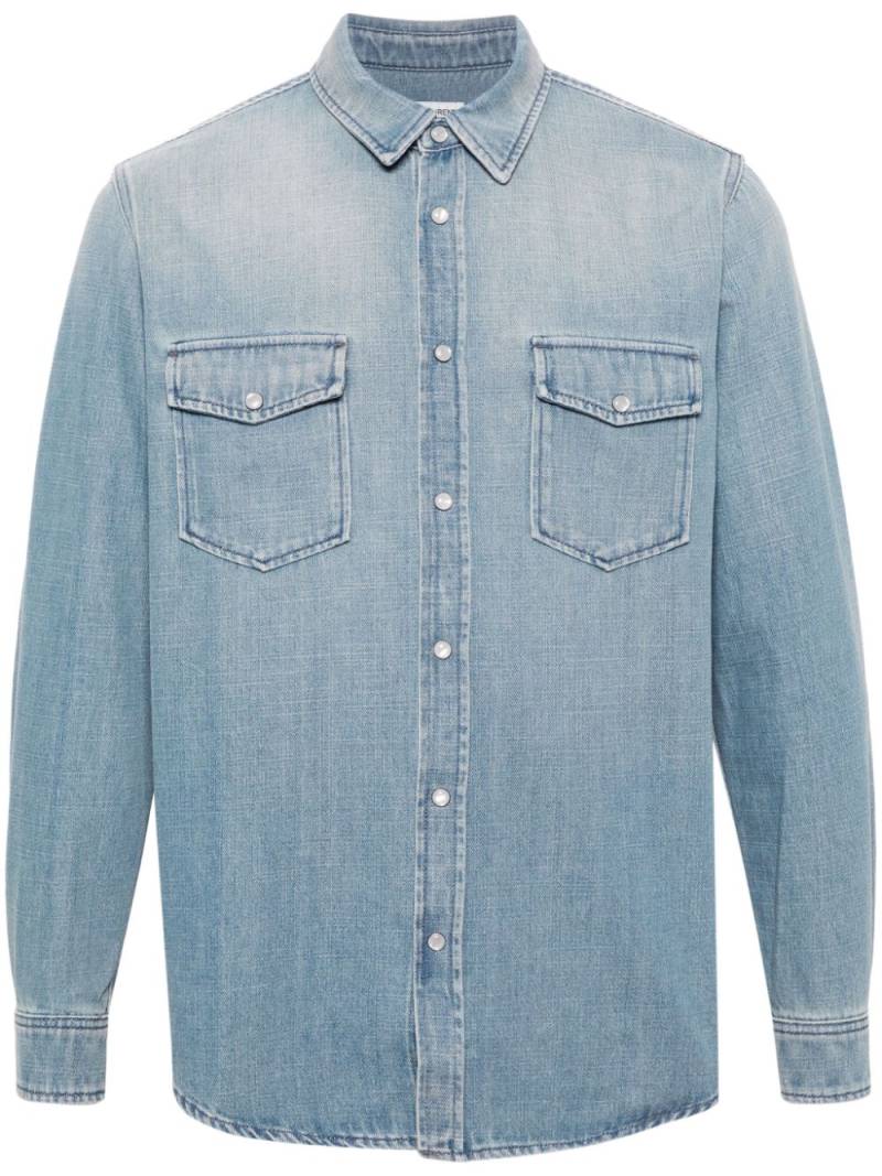 Saint Laurent press-stud denim shirt - Blue von Saint Laurent