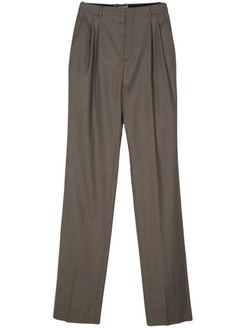 Saint Laurent high-waisted wool trousers - Neutrals von Saint Laurent