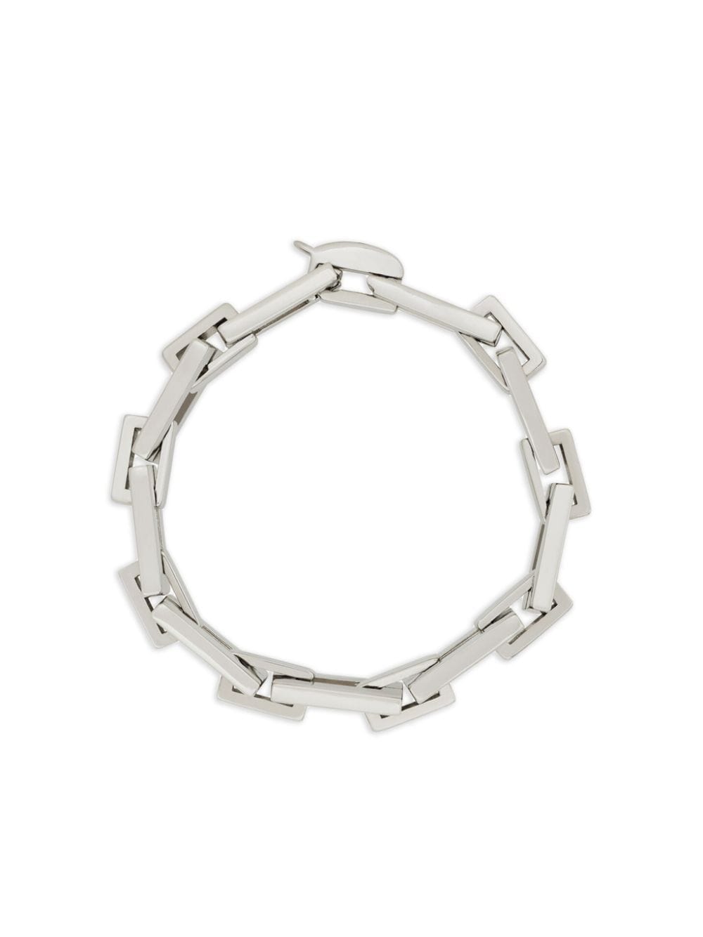 Saint Laurent rectangle chain-link bracelet - Silver von Saint Laurent