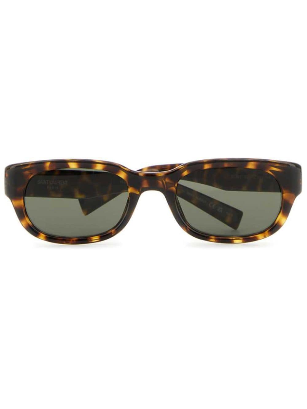 Saint Laurent rectangle-frame sunglasses - Brown von Saint Laurent