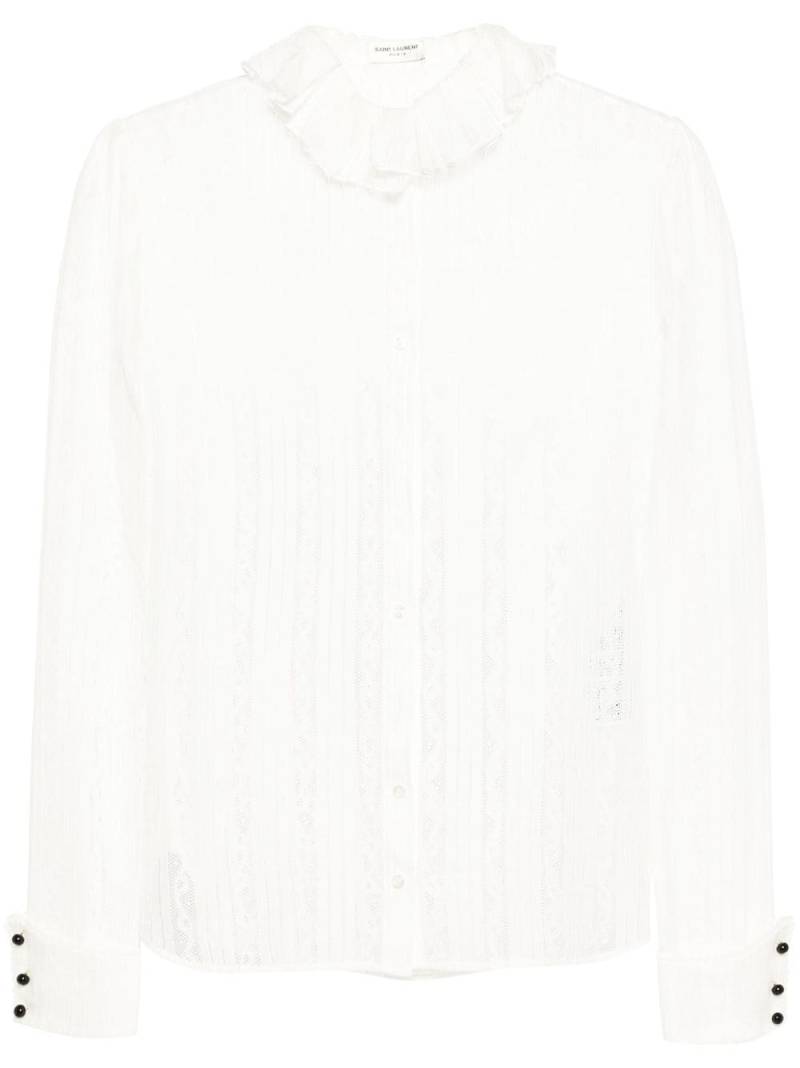 Saint Laurent lace shirt - White von Saint Laurent