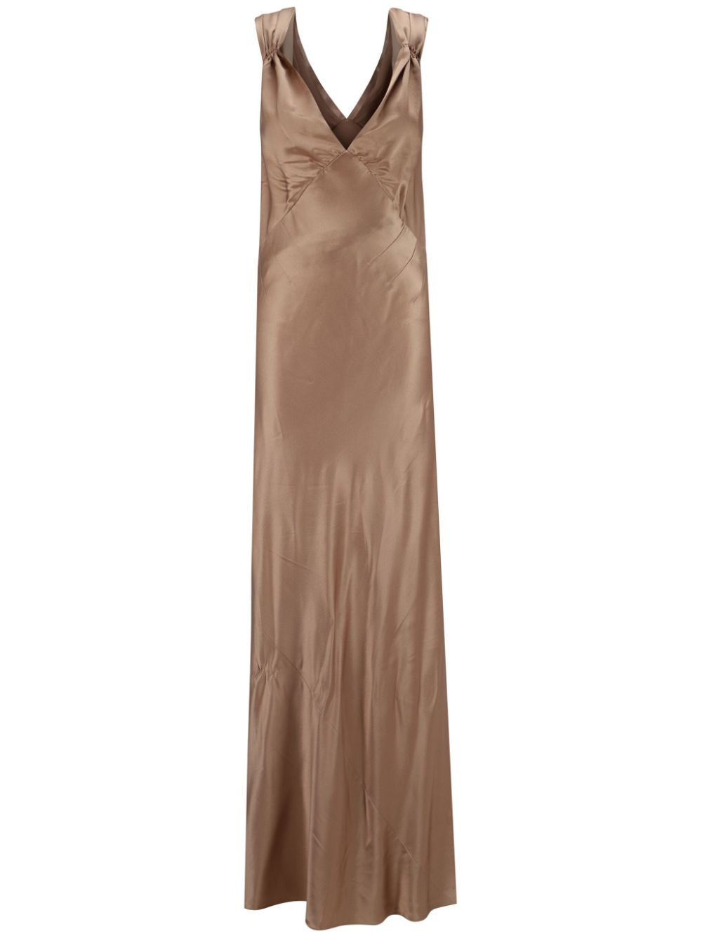 Saint Laurent satin gown - Neutrals von Saint Laurent