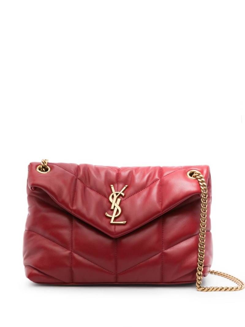 Saint Laurent small Puffer shoulder bag - Red von Saint Laurent