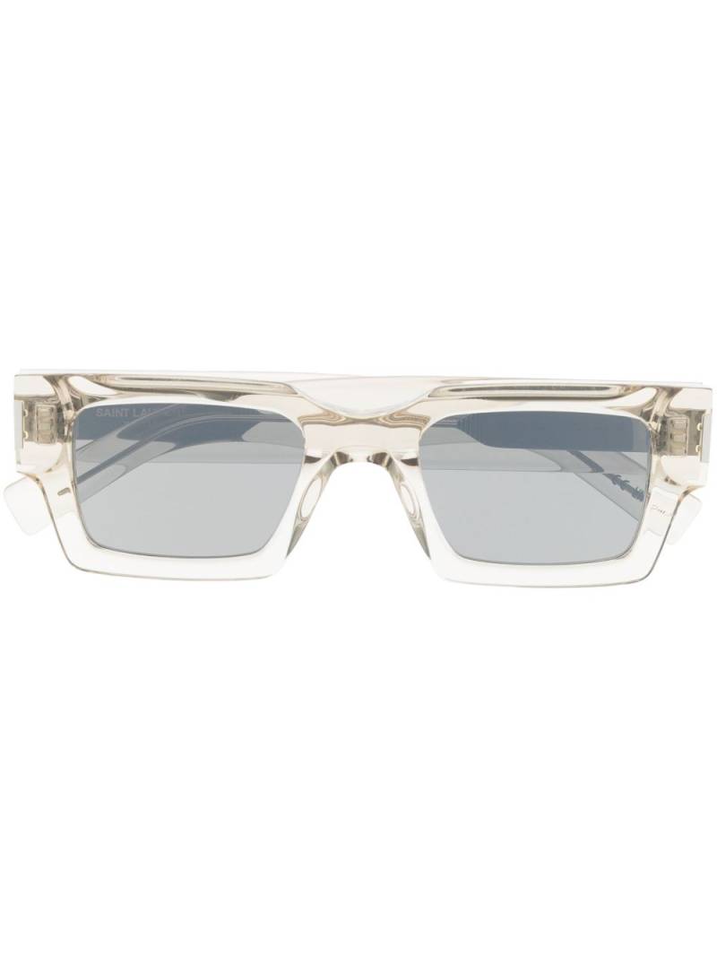 Saint Laurent square-frame tinted sunglasses - Neutrals von Saint Laurent