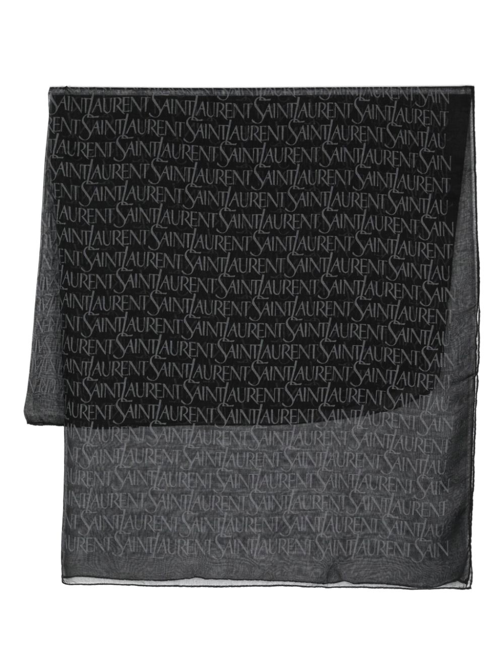 Saint Laurent square-shaped scarf - Black von Saint Laurent