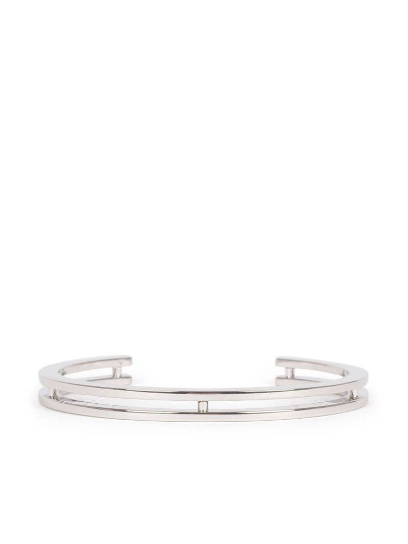 Saint Laurent stacked cuff bracelet - Silver von Saint Laurent