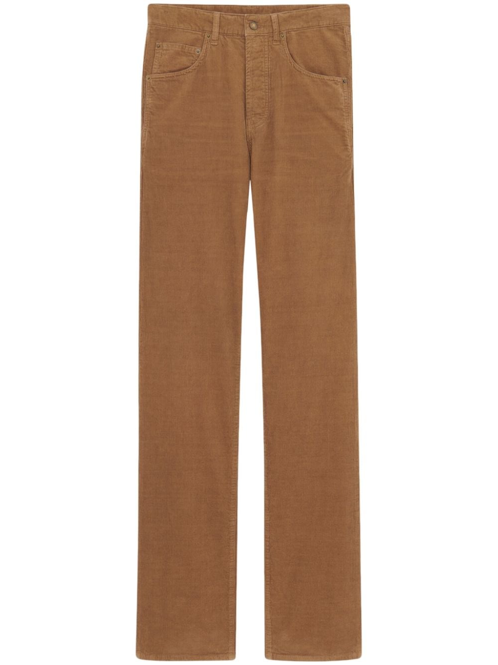 Saint Laurent straight-leg corduroy trousers - Brown von Saint Laurent