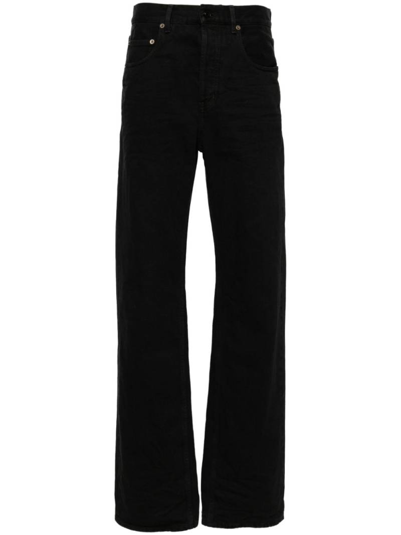 Saint Laurent straight-leg cotton jeans - Black von Saint Laurent