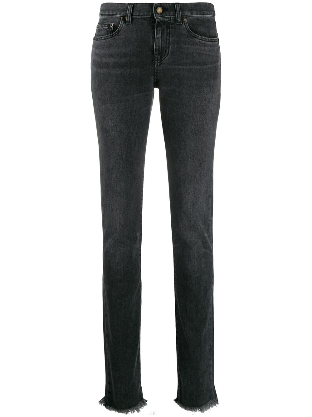 Saint Laurent straight-leg faded jeans - Grey von Saint Laurent