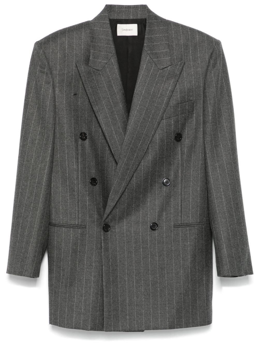 Saint Laurent striped blazer - Grey von Saint Laurent