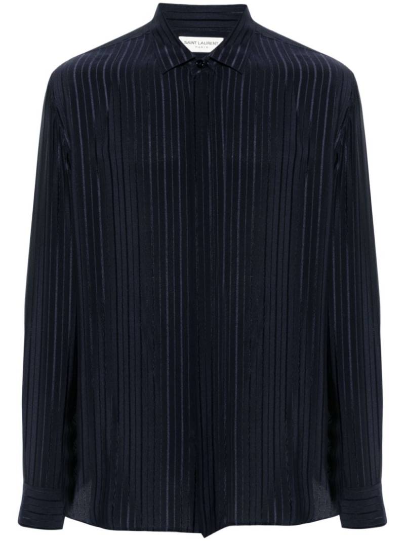 Saint Laurent striped shirt - Blue von Saint Laurent