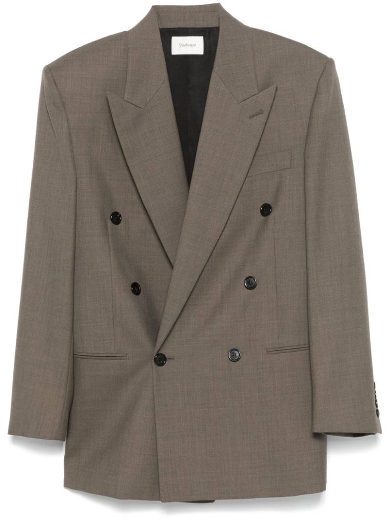 Saint Laurent wool blazer - Brown von Saint Laurent