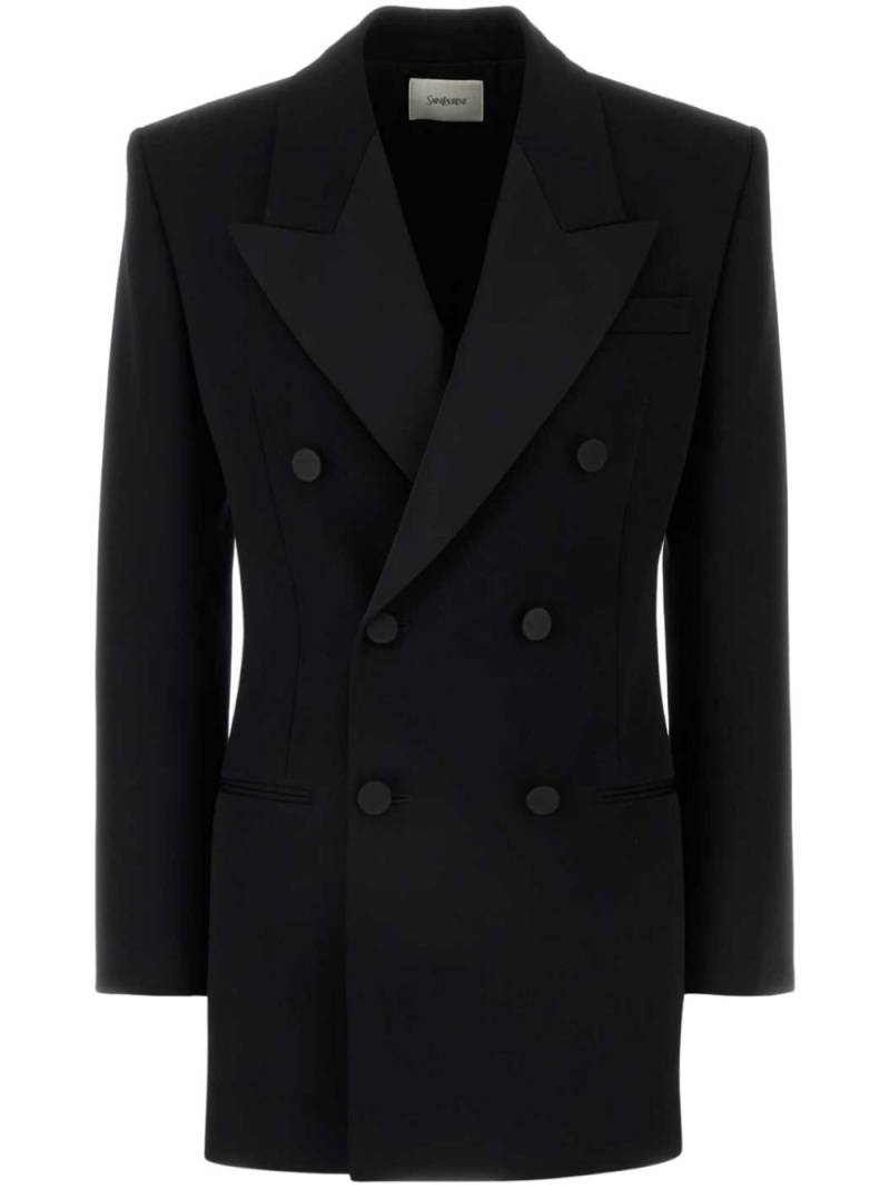 Saint Laurent wool blazer dress - Black von Saint Laurent