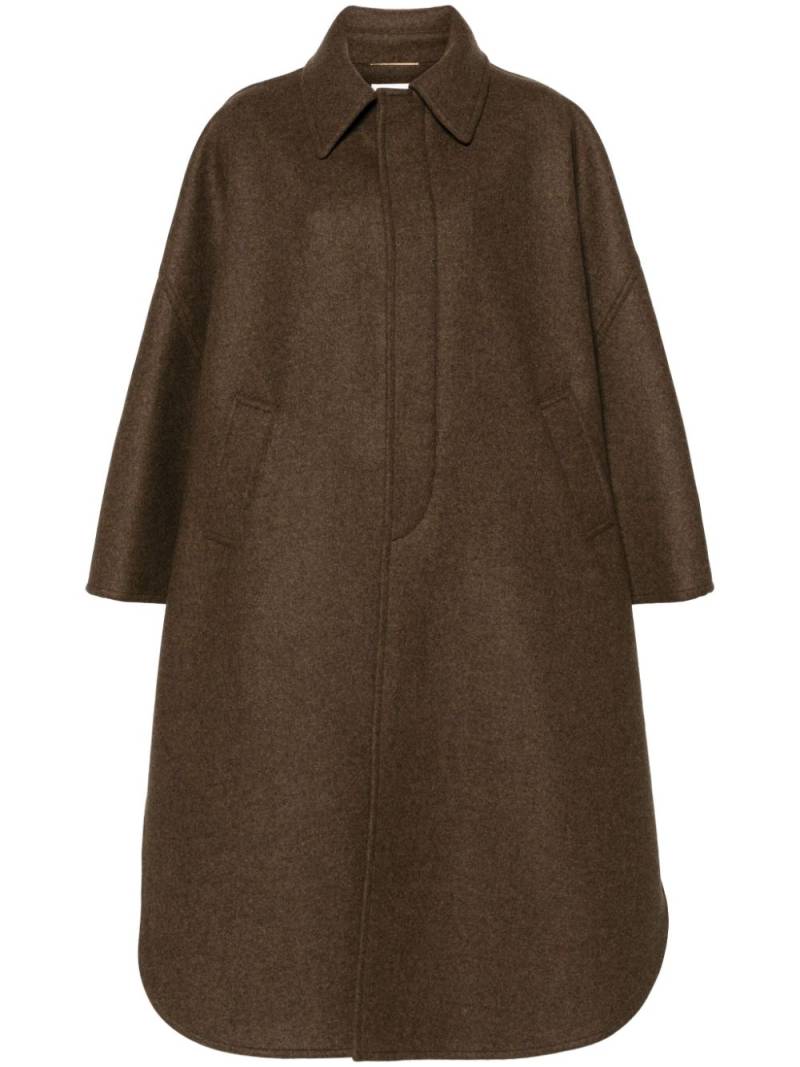 Saint Laurent wool cape - Brown von Saint Laurent