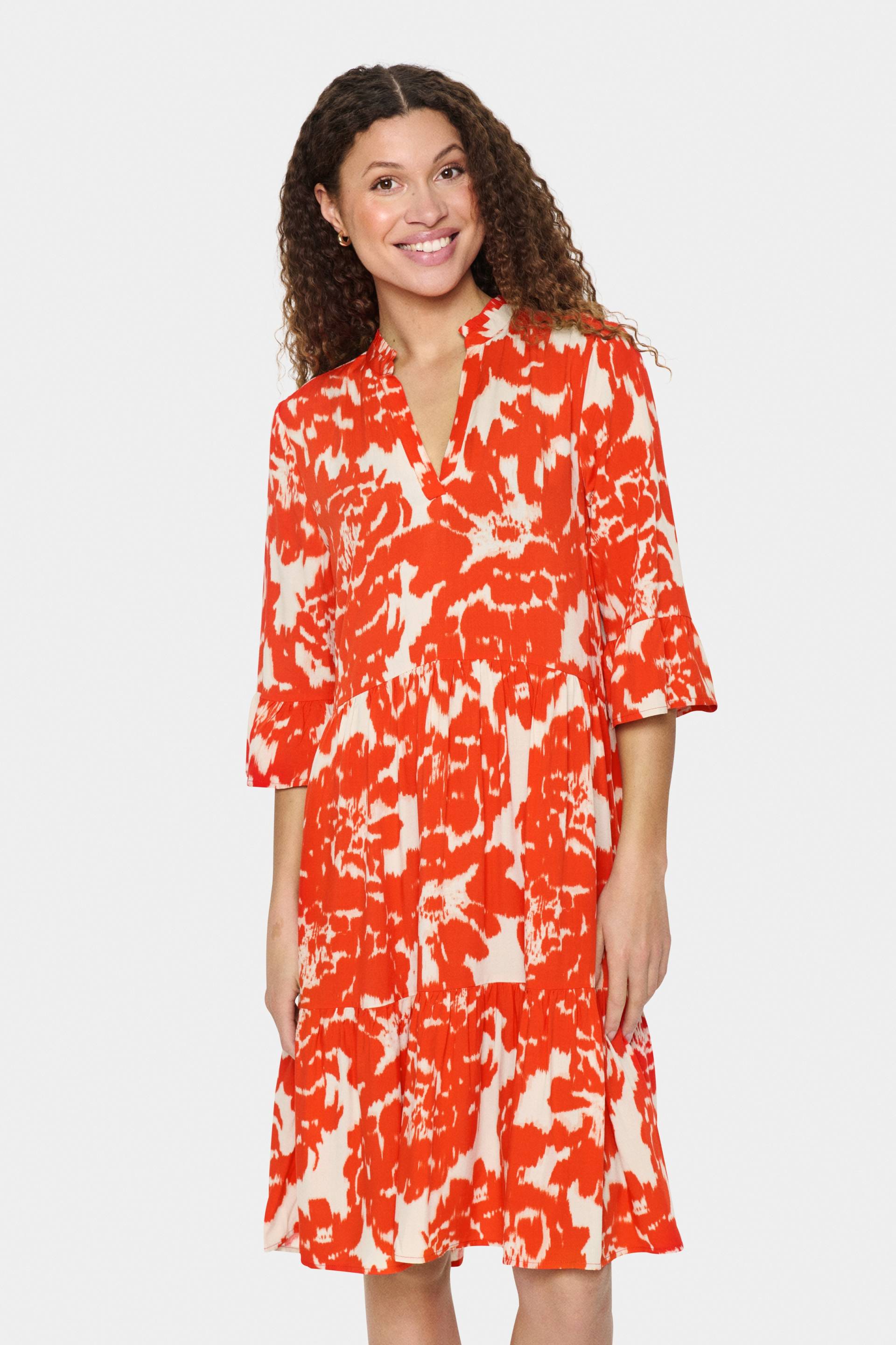 Saint Tropez Blusenkleid »EdaSZ Dress«, mit Volant und 3/4 Ärmel von Saint Tropez