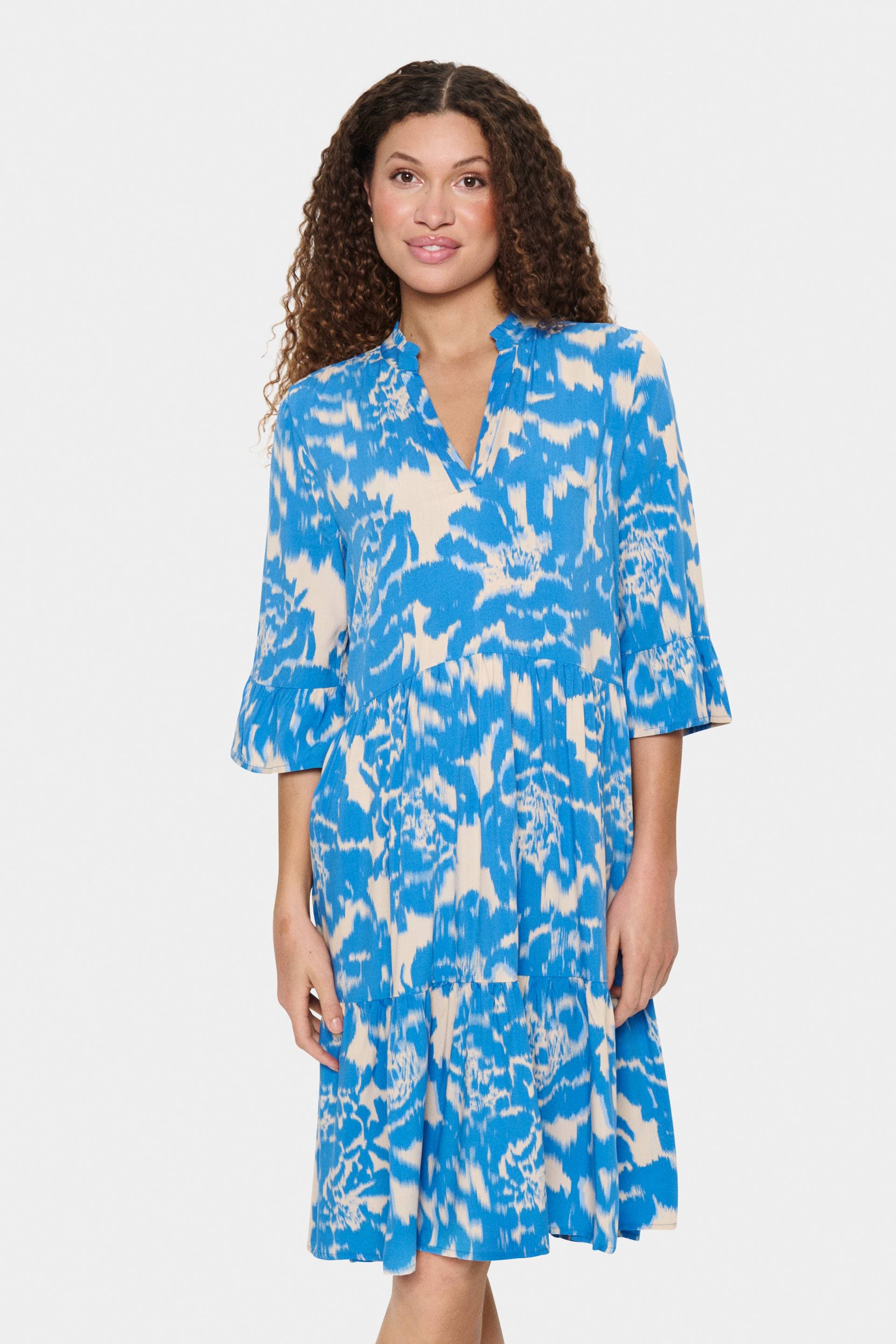 Saint Tropez Blusenkleid »EdaSZ Dress«, mit Volant und 3/4 Ärmel von Saint Tropez