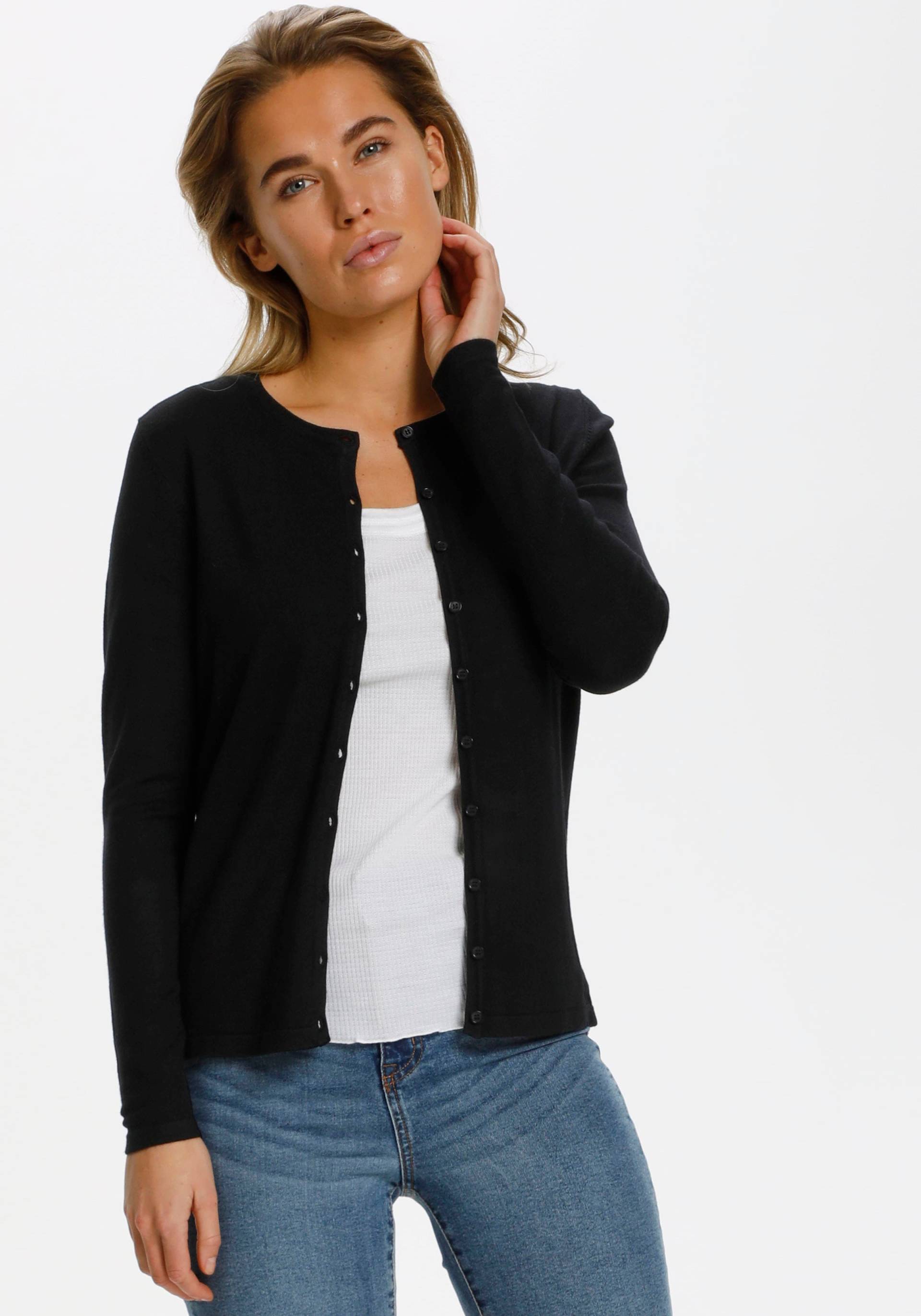 Saint Tropez Cardigan »MilaSZ A8661«, -edler Materialmix in VIELEN FARBEN von Saint Tropez