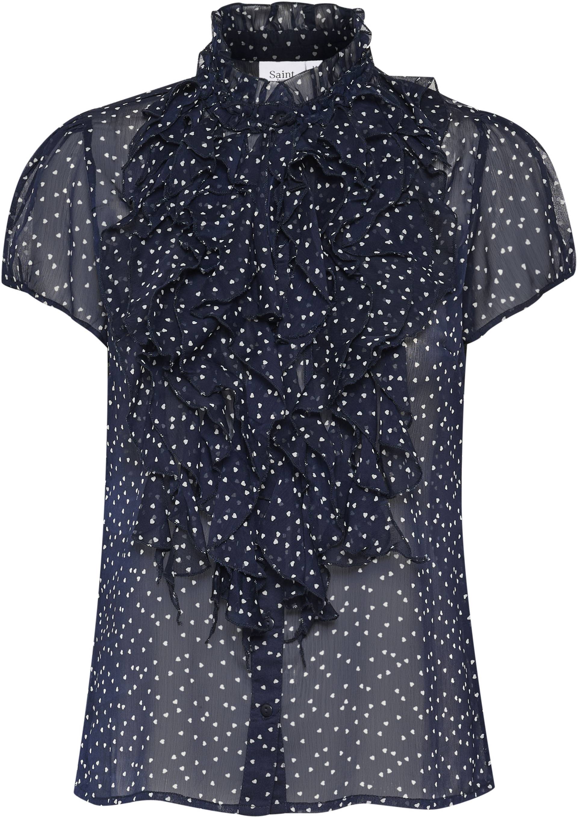 Saint Tropez Rüschenbluse »LiljaSZ Crinkle SS Shirt« von Saint Tropez