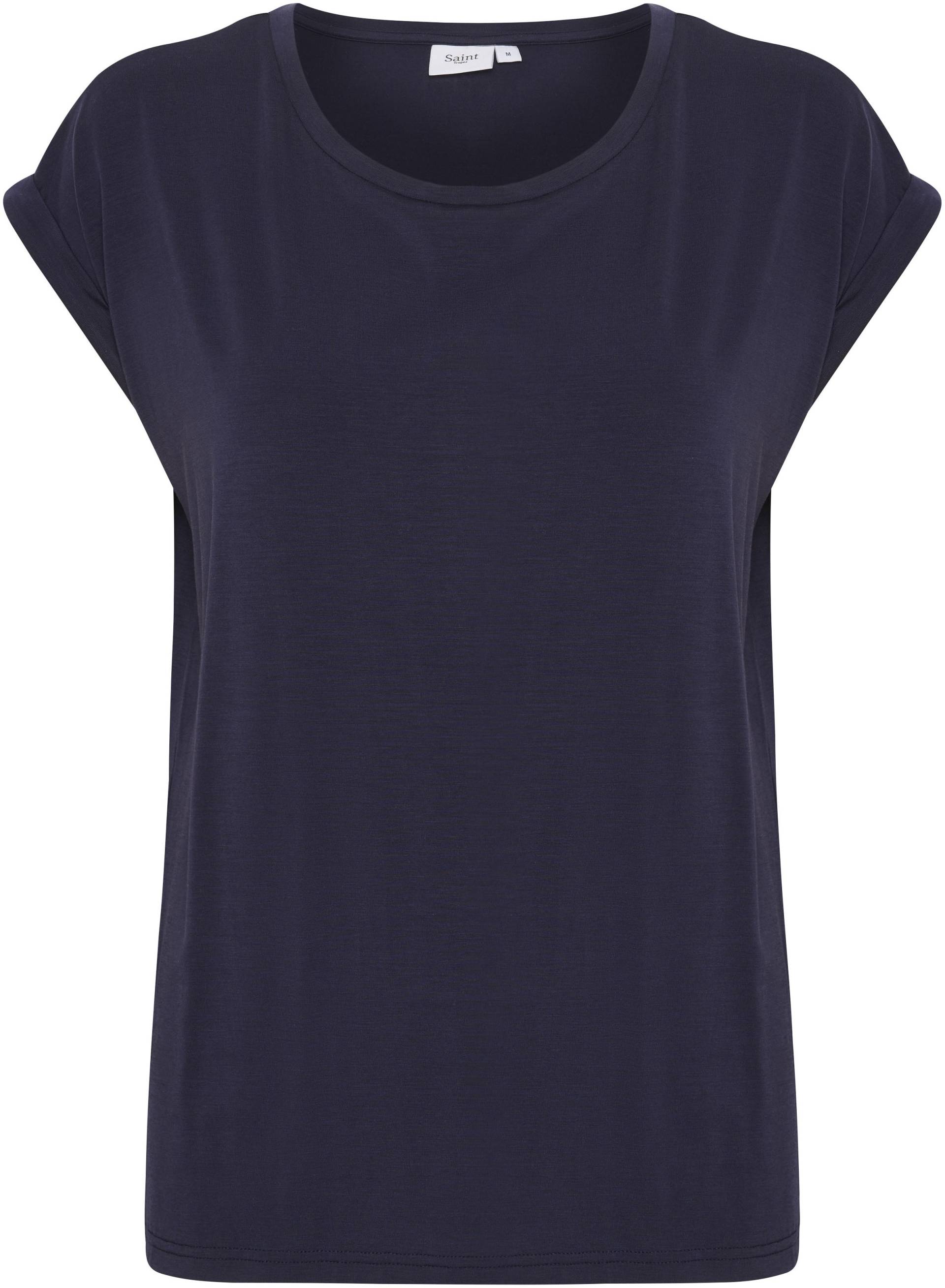 Saint Tropez Rundhalsshirt, Basic in edler LYOCELL Qualität von Saint Tropez