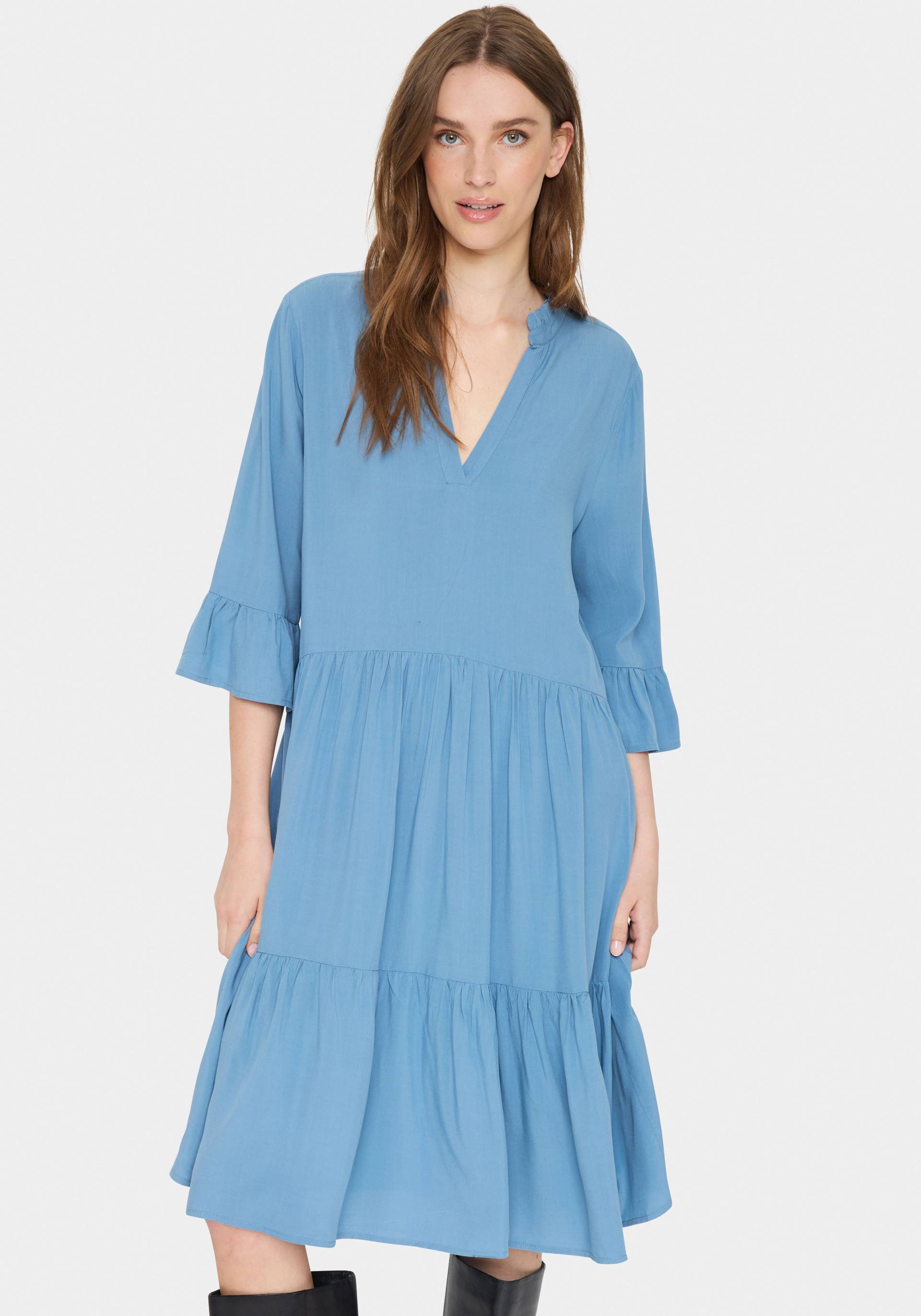 Saint Tropez Blusenkleid »EdaSZ Dress«, mit Volant und 3/4 Ärmel Saint Tropez Blusenkleid »EdaSZ Dress«, mit Volant und 3/4 Ärmel von Saint Tropez