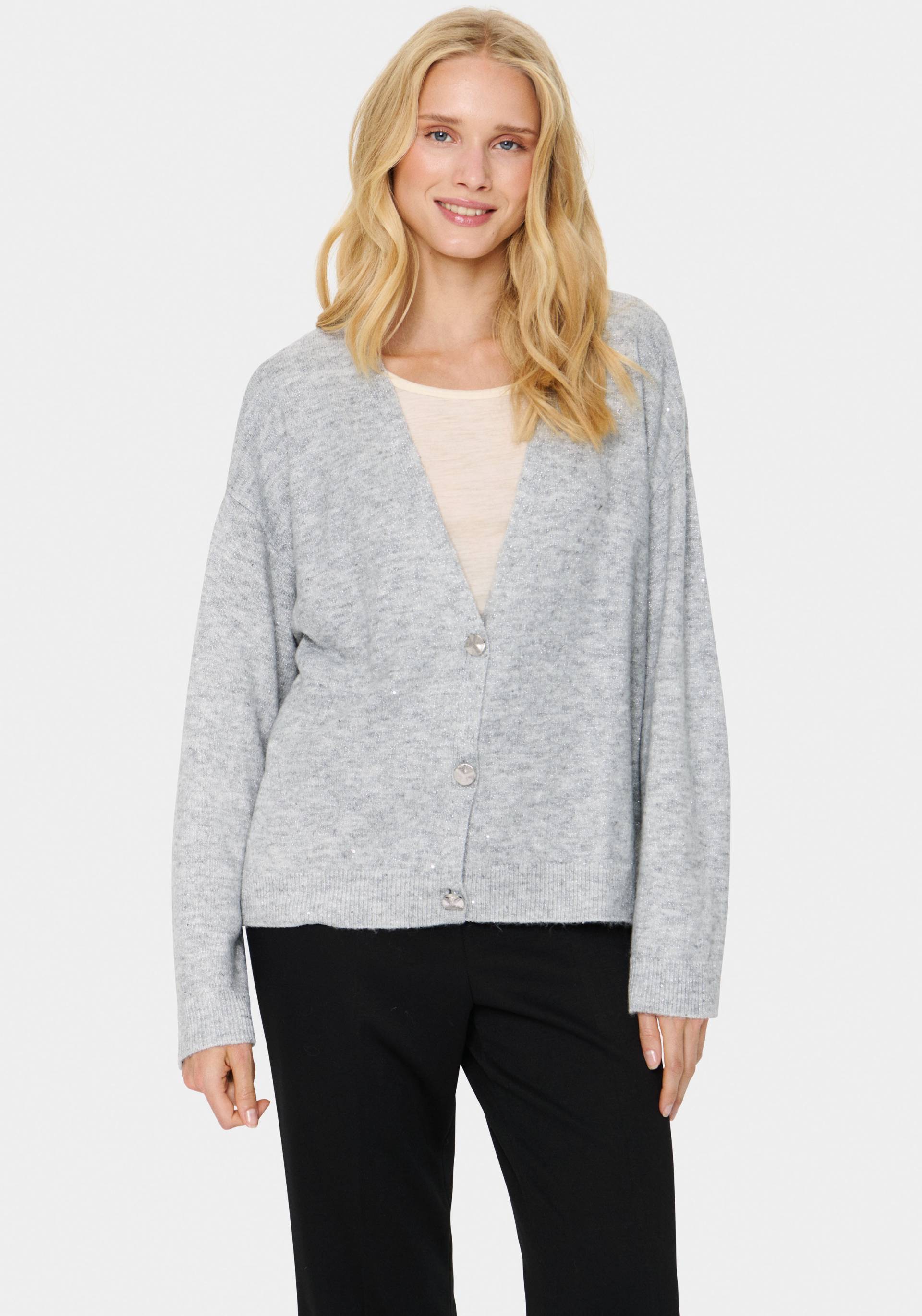 Saint Tropez Strickjacke »HayaSZ Cardigan«, aus Glitzergarn Saint Tropez Strickjacke »HayaSZ Cardigan«, aus Glitzergarn von Saint Tropez