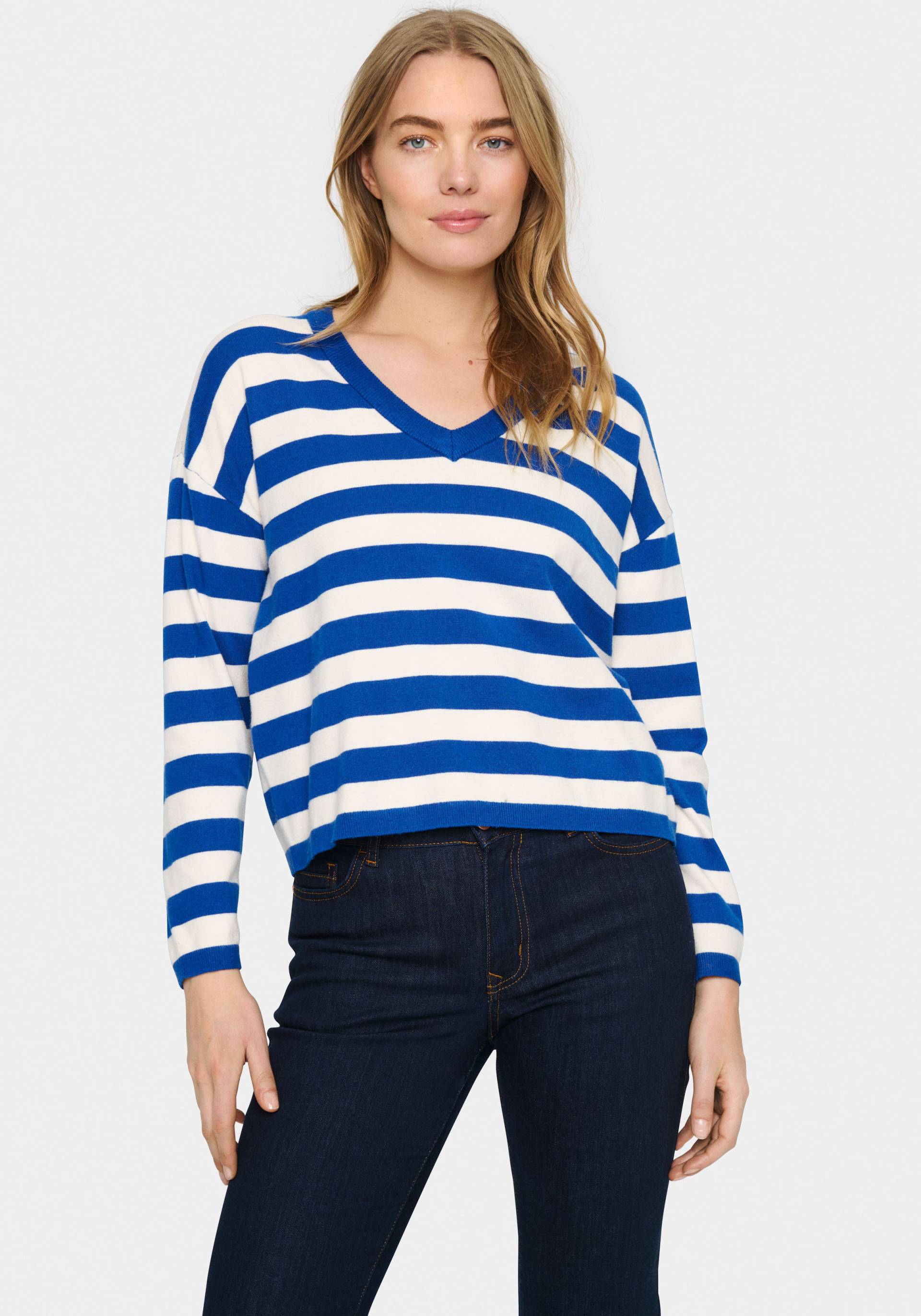 Saint Tropez Strickpullover »FikamSZ V-Neck Pullover« von Saint Tropez