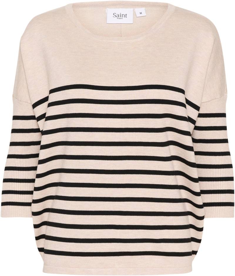 Saint Tropez Strickpullover »MilaSZ R-neck Stripe« von Saint Tropez