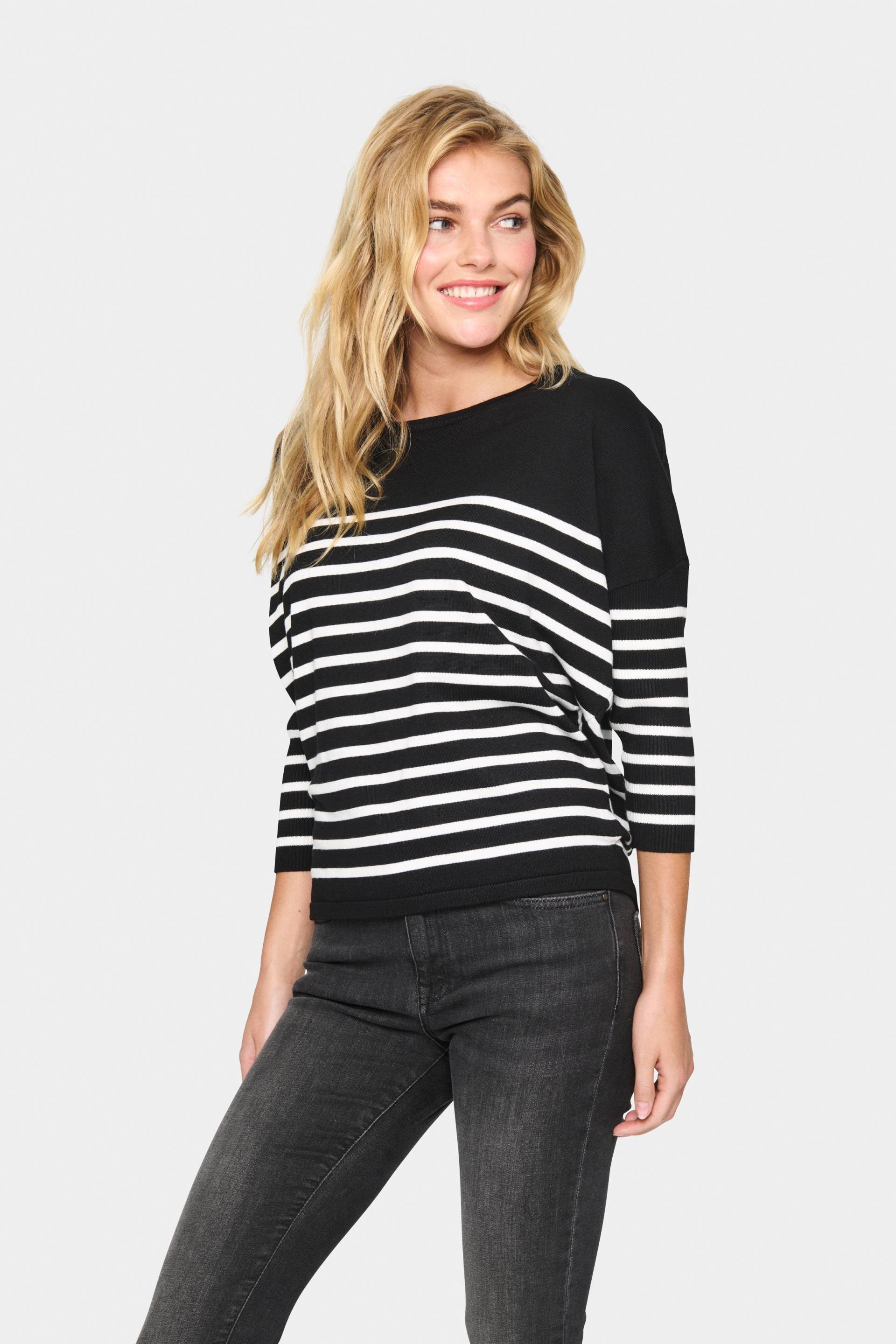 Saint Tropez Strickpullover »MilaSZ R-neck Stripe« von Saint Tropez