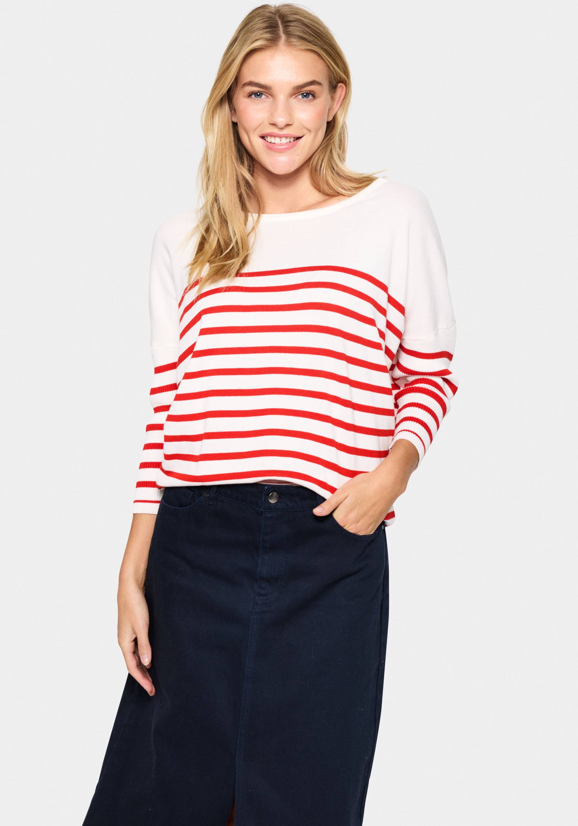 Saint Tropez Strickpullover »MilaSZ R-neck Stripe« Saint Tropez Strickpullover »MilaSZ R-neck Stripe« von Saint Tropez