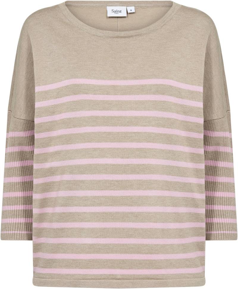 Saint Tropez Strickpullover »MilaSZ R-neck Stripe« von Saint Tropez