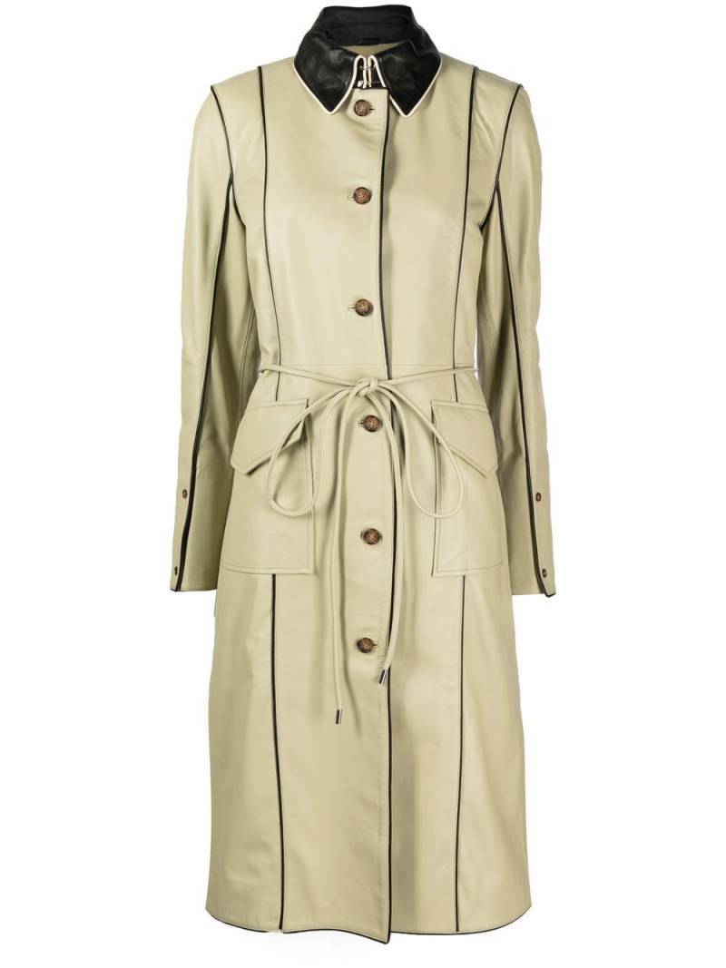 Saks Potts two-tone trench coat - Green von Saks Potts