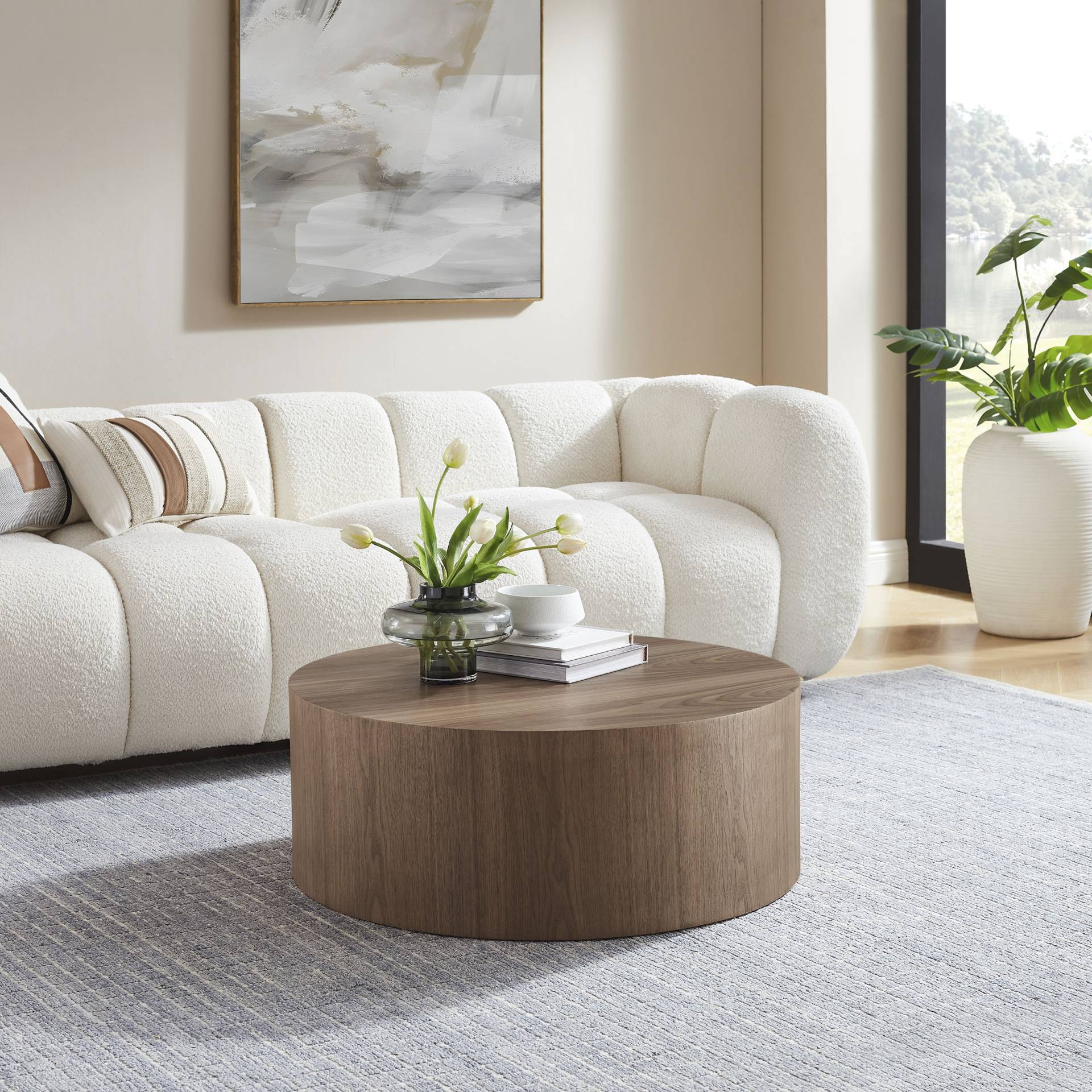 SalesFever Couchtisch, (1 St.), mit Holzfurnier von SalesFever