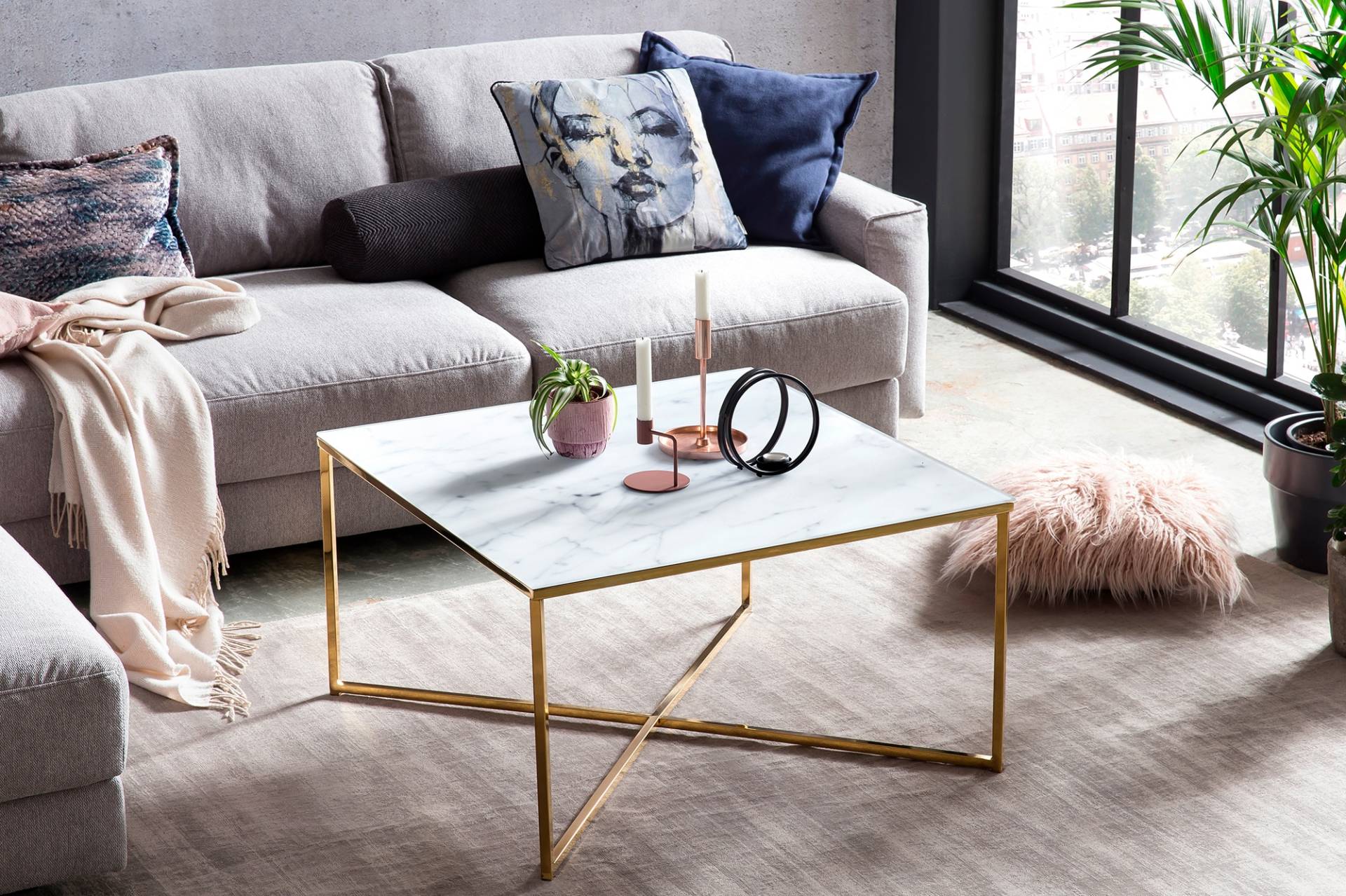 SalesFever Couchtisch, Tischplatte in Marmoroptik SalesFever Couchtisch, Tischplatte in Marmoroptik von SalesFever
