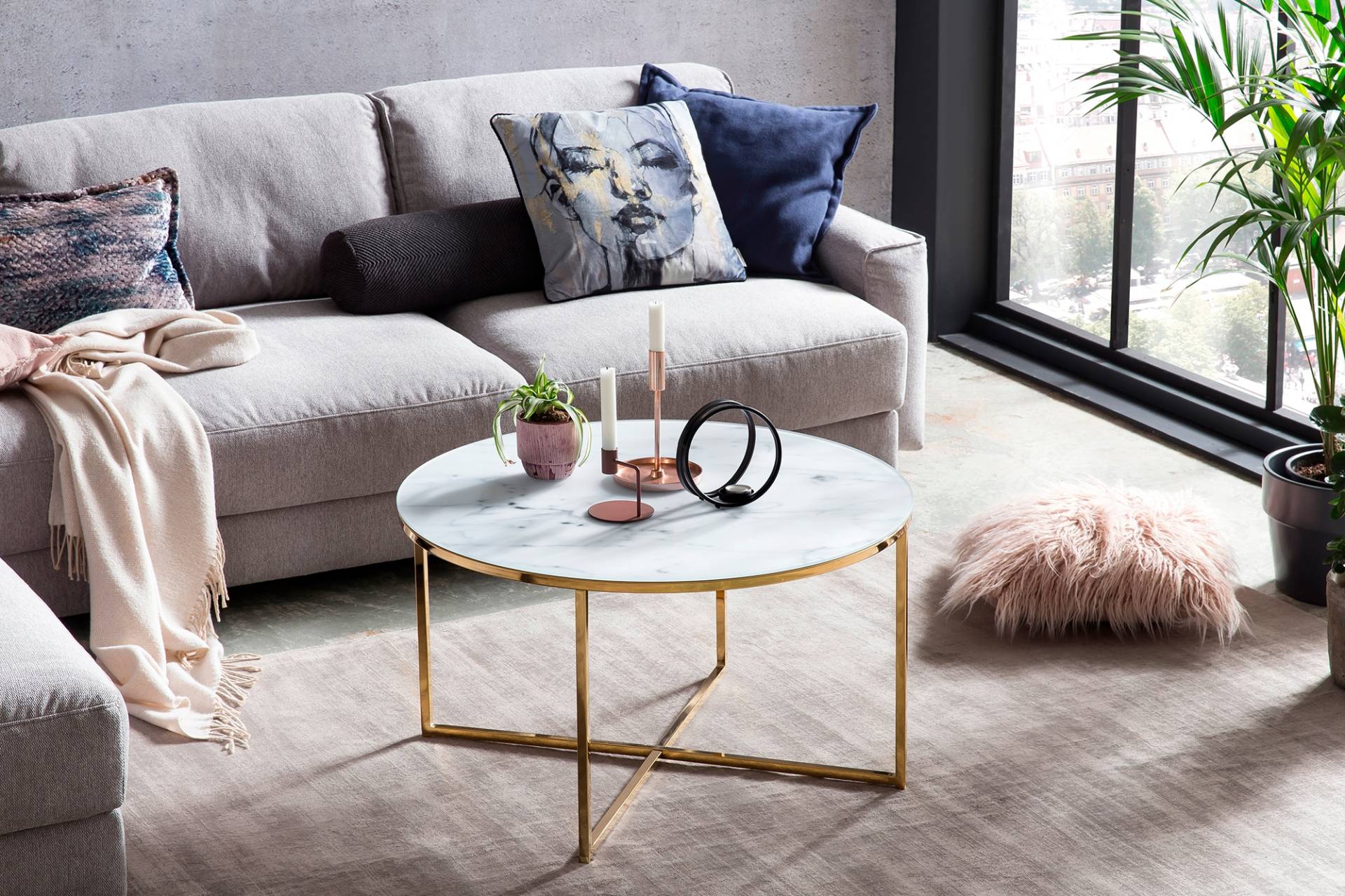 SalesFever Couchtisch, Tischplatte in Marmoroptik SalesFever Couchtisch, Tischplatte in Marmoroptik von SalesFever