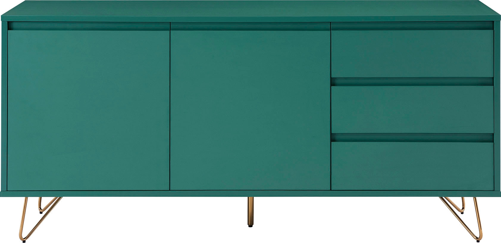 SalesFever Sideboard, Haarnadelbeine aus Metall mit Messinglegierung von SalesFever