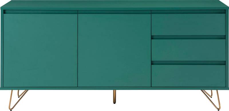 SalesFever Sideboard, Haarnadelbeine aus Metall mit Messinglegierung von SalesFever