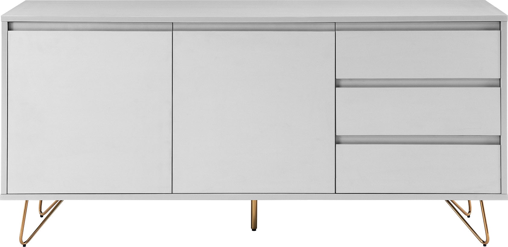 SalesFever Sideboard, mit Hairpin Beinen, Anrichte mit matter Lackierung, in modernen Farben von SalesFever