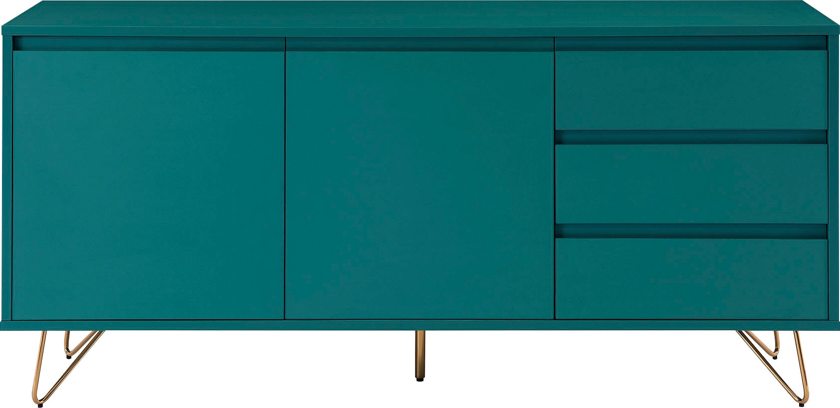 SalesFever Sideboard, mit Hairpin Beinen, Anrichte mit matter Lackierung, in modernen Farben von SalesFever